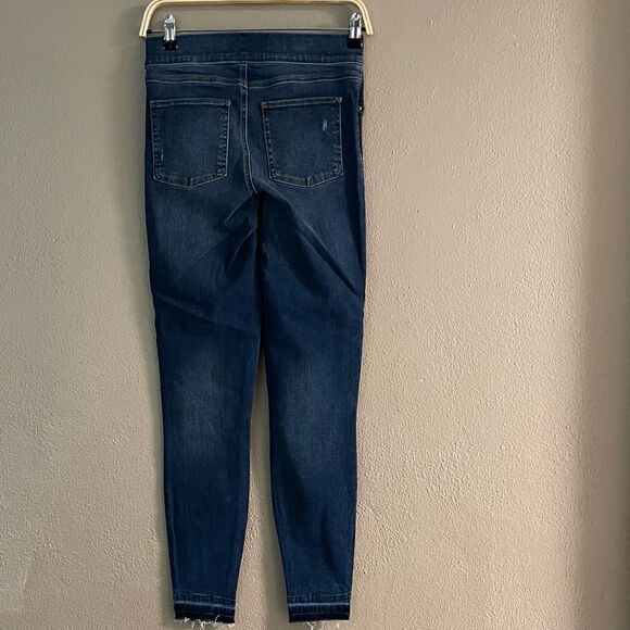 Spanx Distressed Denim High Rise Elastic Waist Jeggings Size S - Picture 5 of 5